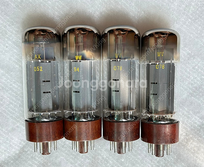 Tesla테슬라 EL34/6CA4. O-O 노랑 NOS...--1