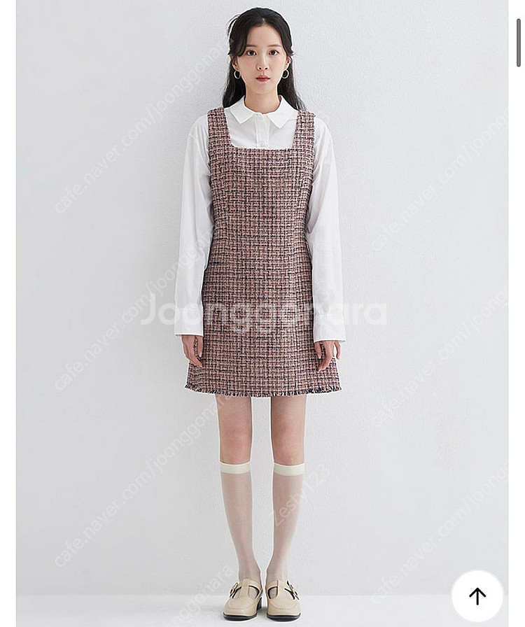 [새상품]로엠 트위드 뷔스티에 원피스--0