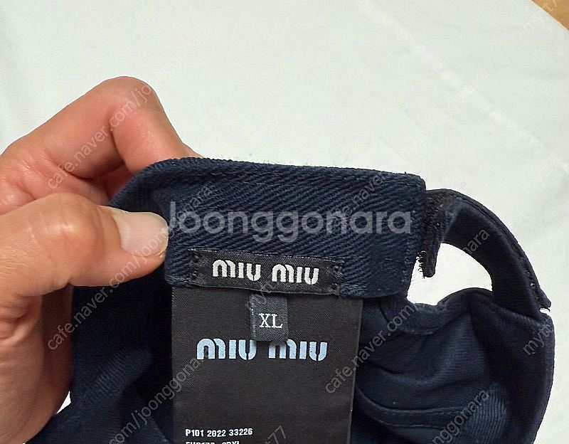 가격내림)미우미우 miumiu 볼캡 모자 XL--2