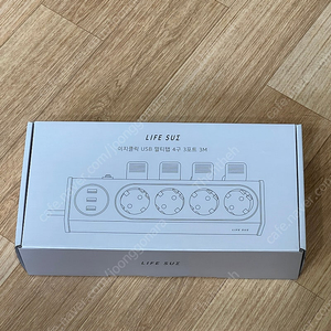 라이프썸 이지클릭 USB 4구 3포트 3M 코코넛 밀크