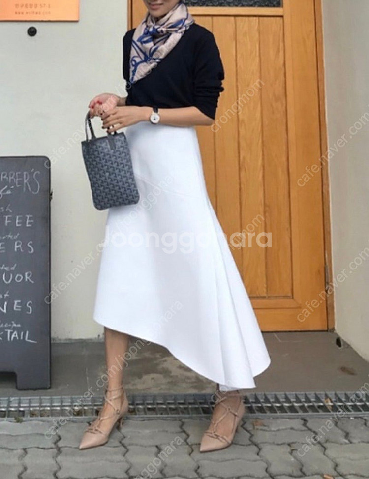 비그레이 비대칭스커트--2