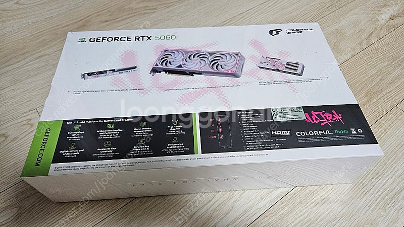 [미개봉] 컬러풀 rtx 5060 3팬 화이트 ultr...--2