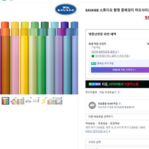 쇼핑몰 배경지 사베지 사베지 배경지 스튜지오 백그라운드 1.3미터*12 미터 2개 ~ 4만원 SAVAGE 롤지 배경롤