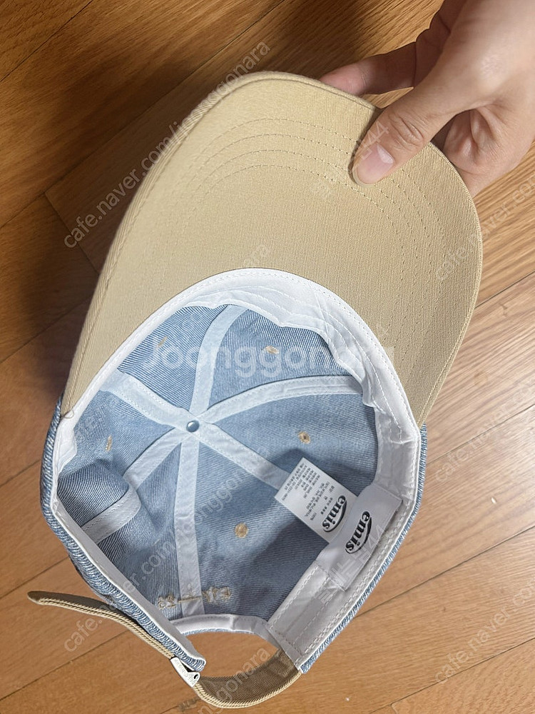 이미스 모자 볼캡 투톤 데님--1