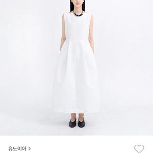 유노이아 보트넥 플로럴 드레스 원피스 웨딩스냅 2부드레스 셀프웨딩
