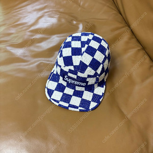 Supreme 슈프림 체커보드 캠프캡 모자 (Checkboard Blue)
