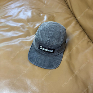 Supreme 슈프림 스톤 워시드 블랙 캠프캡 모자 (Stone Washed Black)