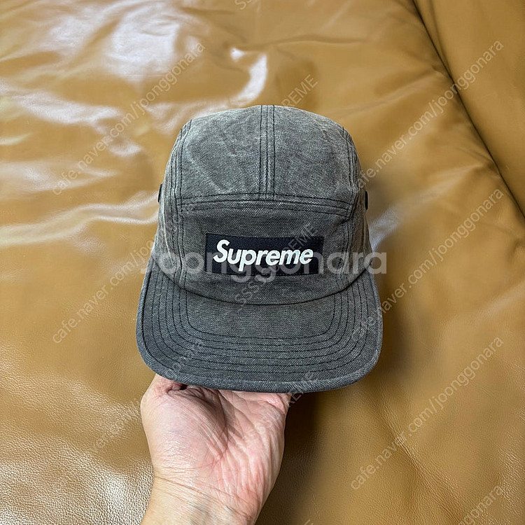 Supreme 슈프림 스톤 워시드 블랙 캠프캡 모자 (...--1