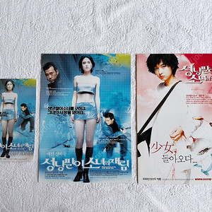 영화,성냥팔이 소녀의 재림, 포스터형, 전단지, 3종,임은경, 김진표, 장선우,전단지, 2002년 ,