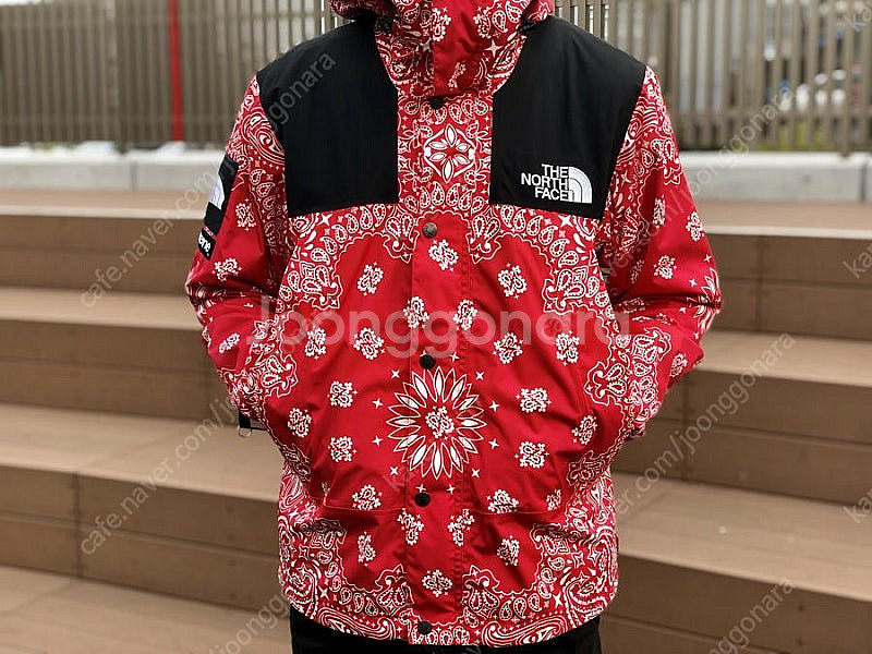 [XL] 슈프림 노스페이스 14FW 반다나 자켓 레드 ...--8