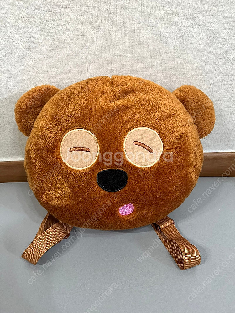 새제품) 미니언즈 팀 곰인형 얼궁 백팩 가방--0