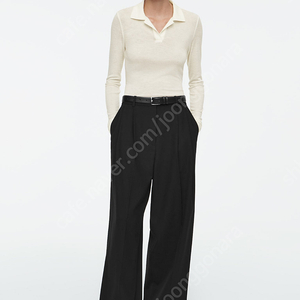 COS코스 와이드 레그 테일러드 트윌 트라우저 36