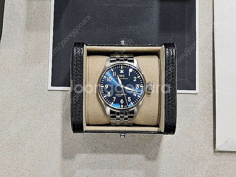 IWC 빅파일럿 43mm 청판 시계 판매--3