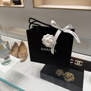 샤넬 클래식 똑딱이 캐비어 카드지갑 카드홀더 은장 AP0214