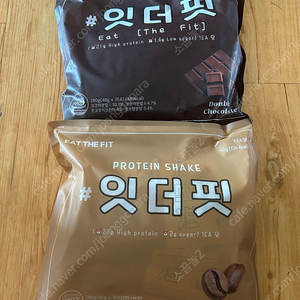 잇더핏 2팩(더블초코 1팩+카페라떼 1팩)