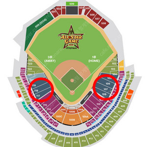 (7/12) KBO 올스타전 워터존 2/4 연석 1루 3루 양도