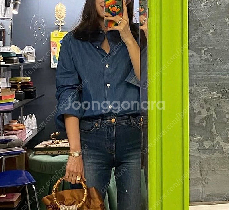 코스모폴리탄줄라이 예지스 데님셔츠--0