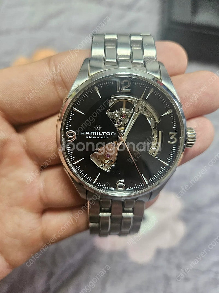 해밀턴오픈하트 재즈마스터 검판42mm--2