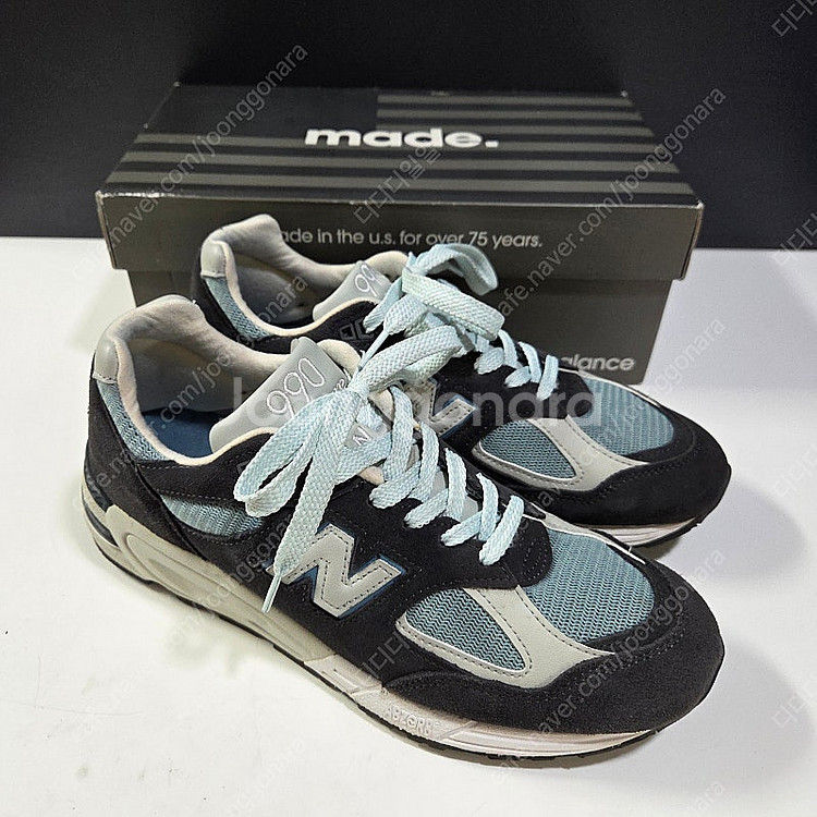 뉴발란스 / 990v2 KITH 키쓰 스틸 블루 / 2...--0