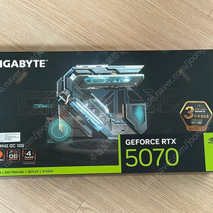 미개봉 GIGABYTE 지포스 RTX 5070 GAMING OC D7 12GB 제이씨현 팝니다.