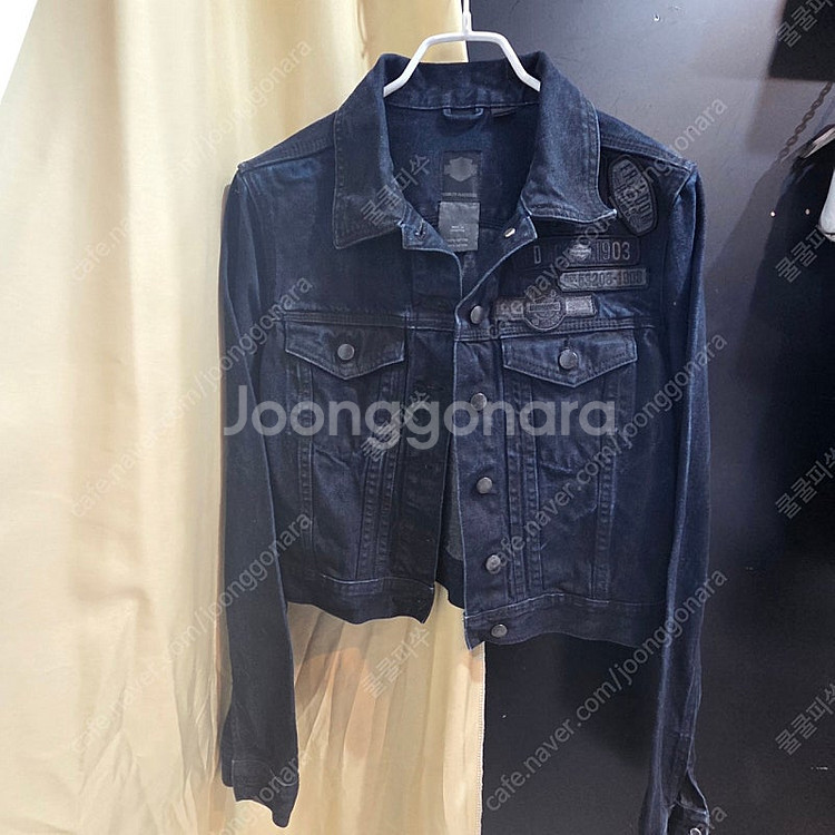 할리데이비슨 빈티지 패치 데님 라이더자켓--1