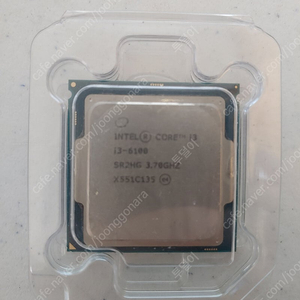 인텔 CPU I3 6100 반값택포