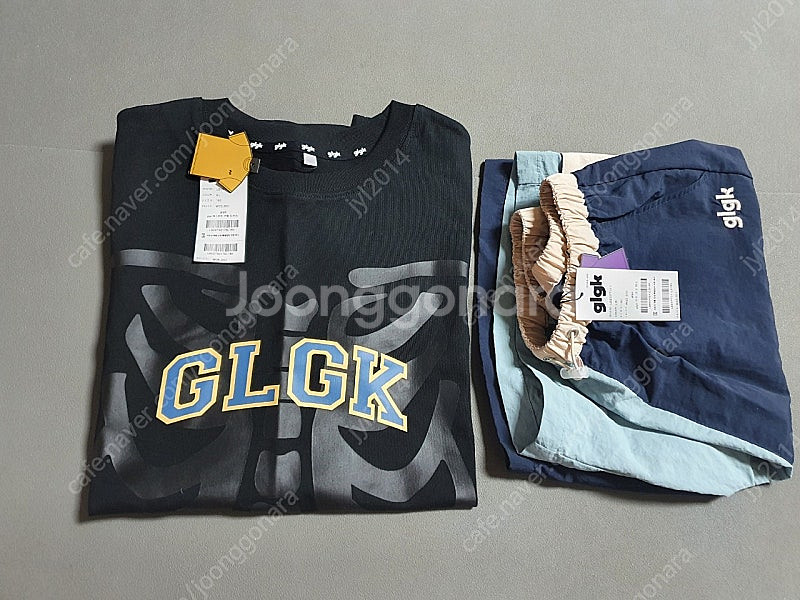 히로.glgk 반반팬츠 블루 .엑스레이티 블랙 160 ...--0