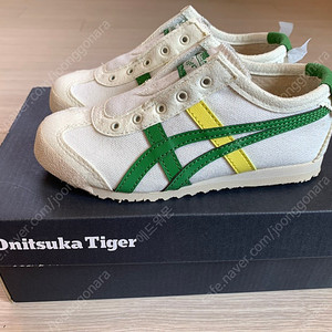 [판매] 오니츠카타이거 멕시코 66 슬립온 키즈 170 Gcream/Spinach Green 중고