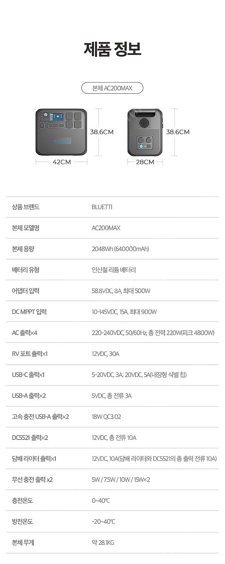 블루에티 BLUETTI AC200MAX 확장형 파워뱅크...--2