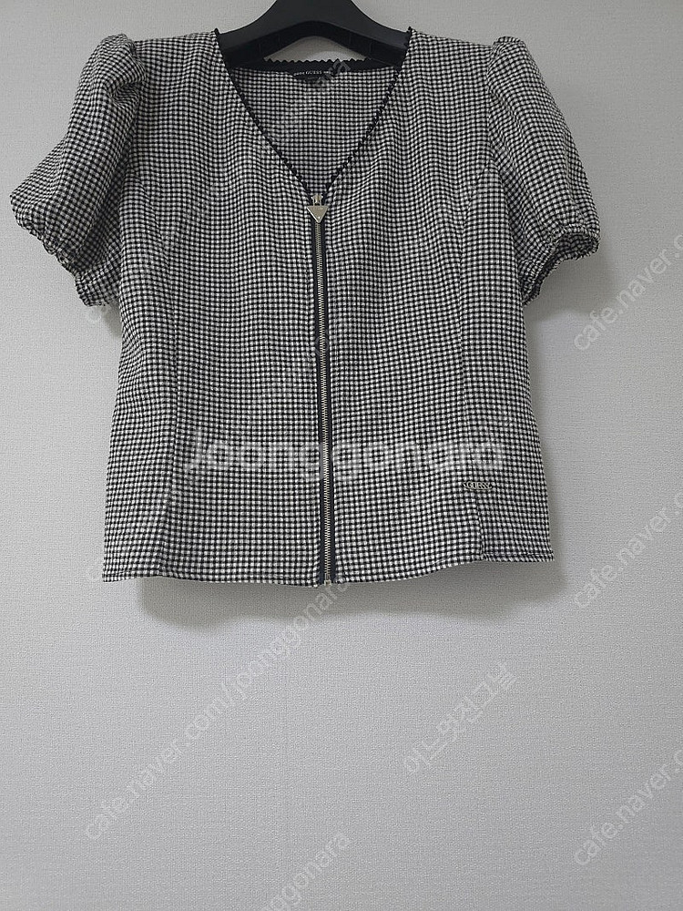 게스 브이넥 지지미 블라우스S--0