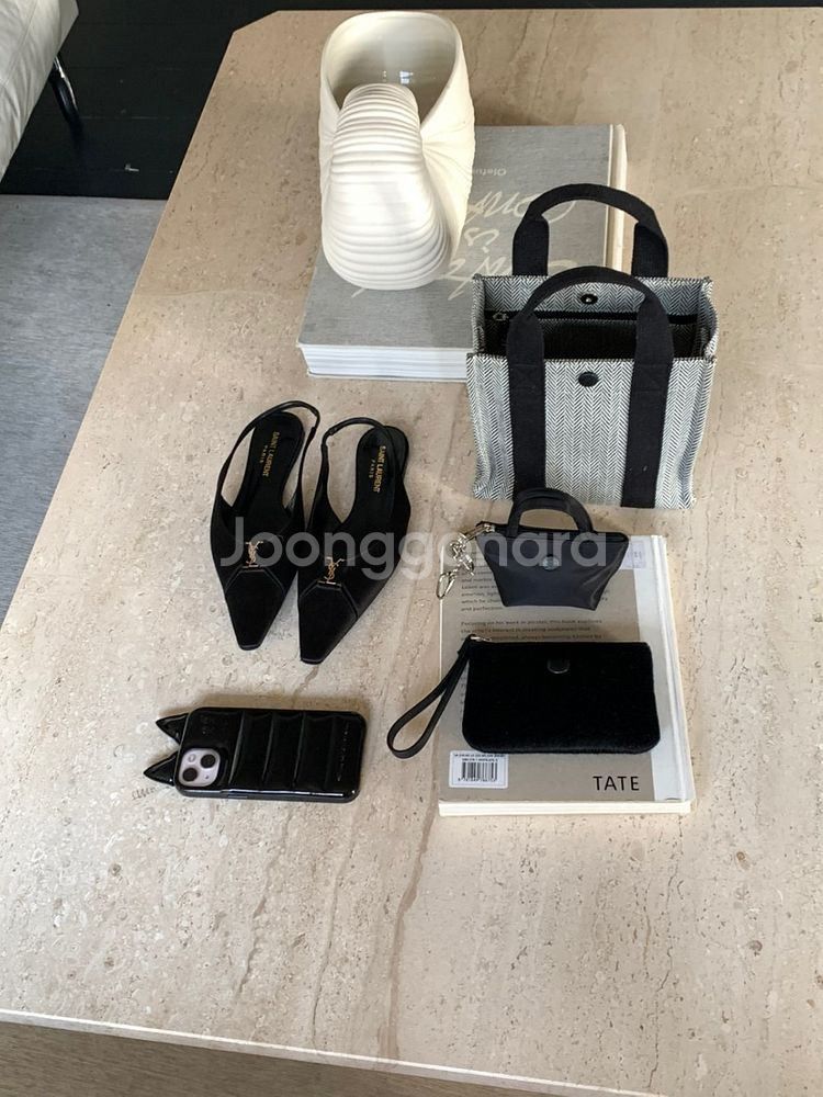 봉긋 소프트토트 프라다 블랙 키링 (새제품)--4