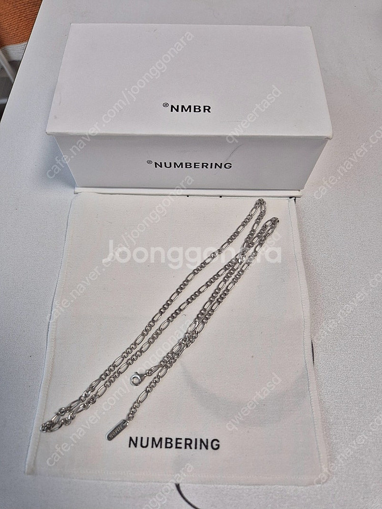 넘버링 목걸이 #7708 Silver 택포8.5--0