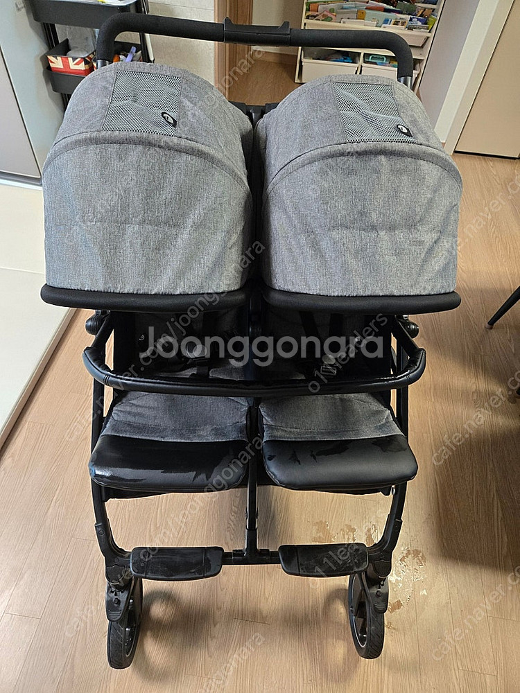 (신차구매)뻬그뻬레고 북포투 쌍둥이 유모차--7