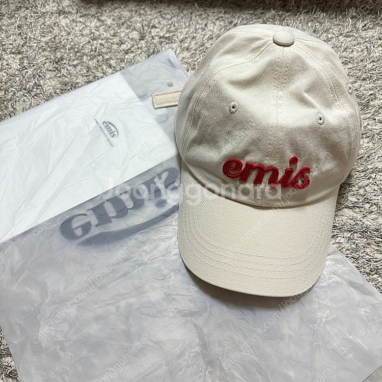 여름 필수템 emis 볼캡 크림컬러...--1