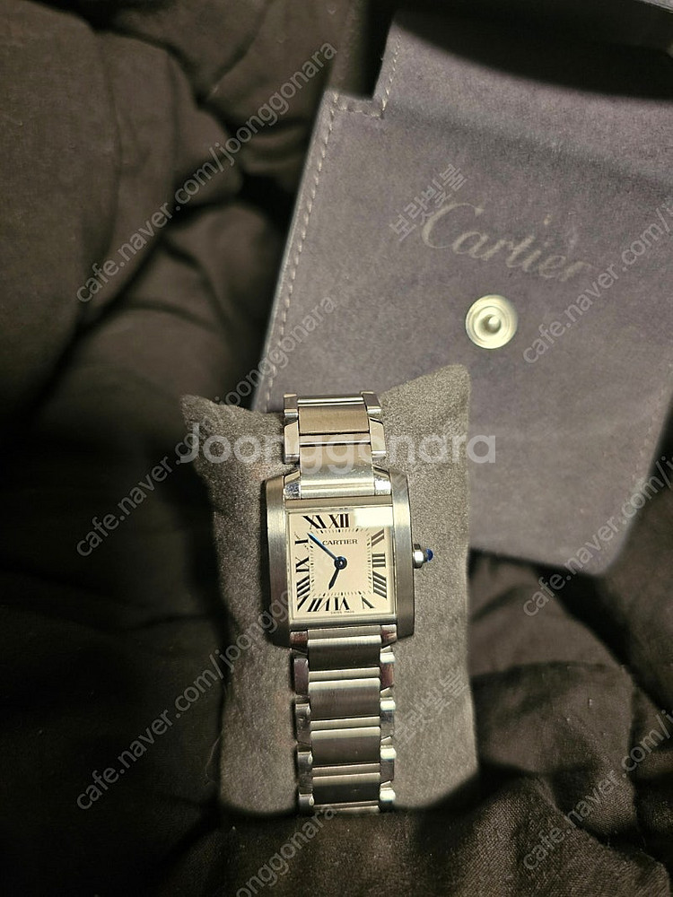 까르띠에 탱크 프랑세즈 쿼츠 20mm--4