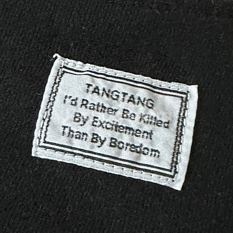 TANGTANG 프린팅 반팔 티셔츠 블랙 XL 사이즈--8