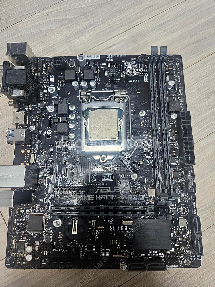 9100f와 고장난 h310m 메인보드 일괄로 팝니다.--0