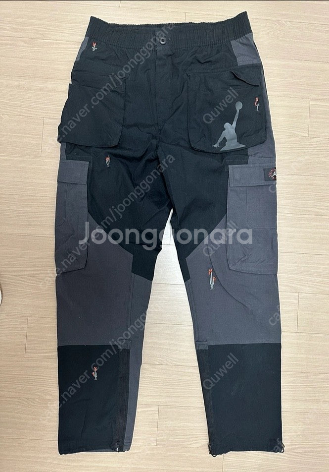 조던 x 트래비스 스캇 워시드 카고 팬츠 블랙 M--0