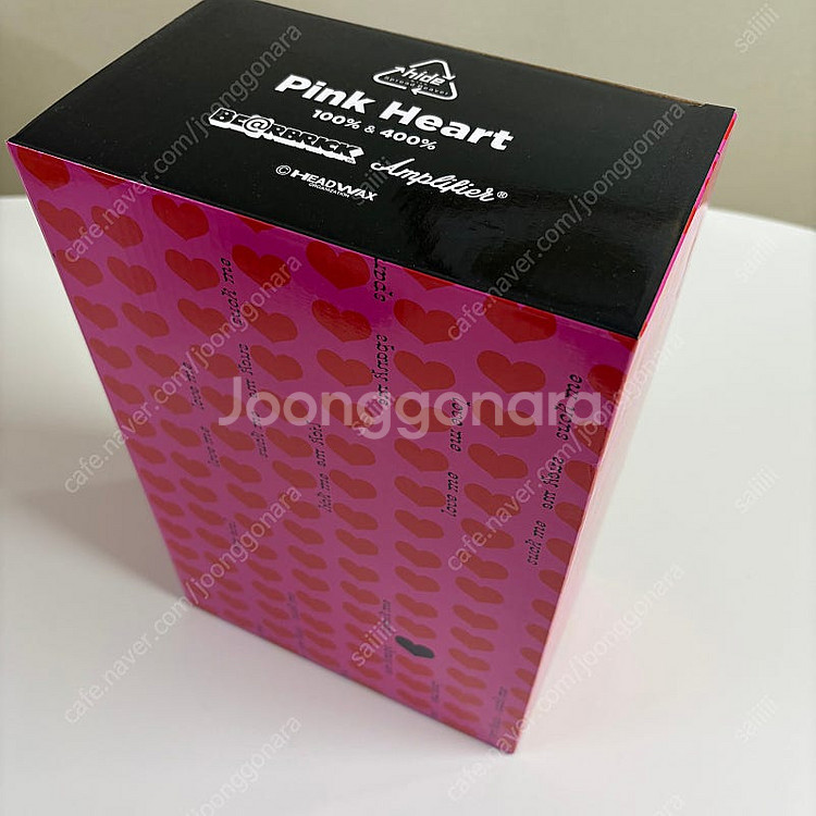 베어브릭 핑크하트 히데 400% & 100%--2