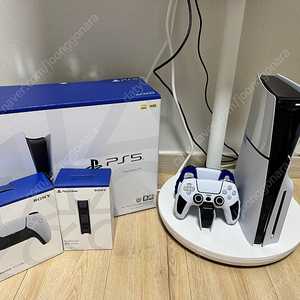 PS5 슬림 스탠다드에디션(디스크)+듀얼센스2개+정품충전독