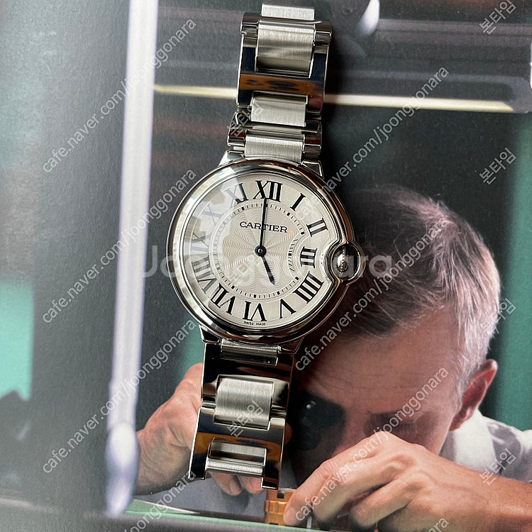 까르띠에 발롱블루 36mm 스틸 쿼츠 W69011Z4--0