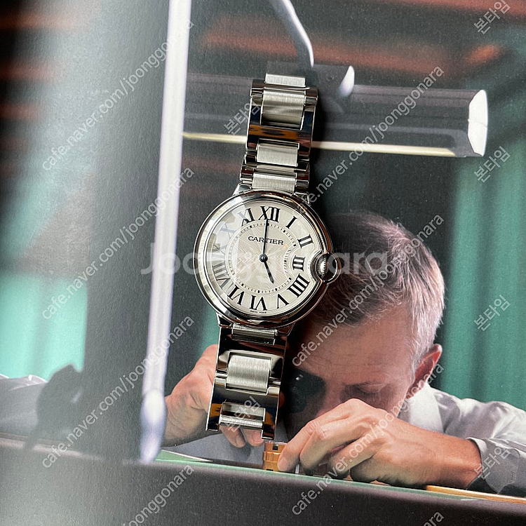까르띠에 발롱블루 36mm 스틸 쿼츠 W69011Z4--1