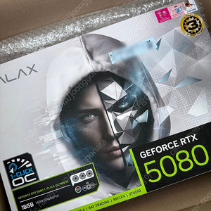 미개봉)갤럭시 GALAX 지포스 RTX 5080 WHITE OC D7 16GB 팝니다