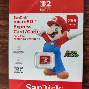 닌텐도 스위치 2용 샌디스크 Micro SD Express 256G 새제품 팝니다.