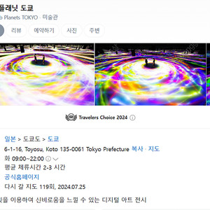 팀랩 플래닛 도쿄 티켓 2매