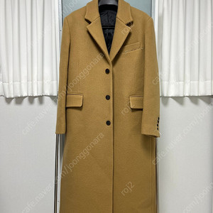 [M] 23FW STU 핸드 스티치 싱글 코트 카멜
