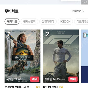 cgv 청소년 6500 성인 7500 메가박스 7000 롯데시네마 7500