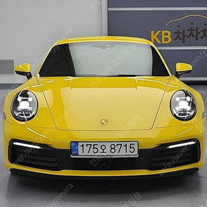 포르쉐 911 중고차 할부가능 노란색 2020년식 27,757km 카레라 중고차카페