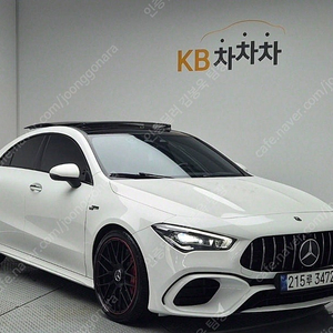 벤츠 CLA 중고 벤츠 CLA클래스 중고 흰색 2020년식 AMG CLA 45 S 4MATIC+ 법인차 구매가능