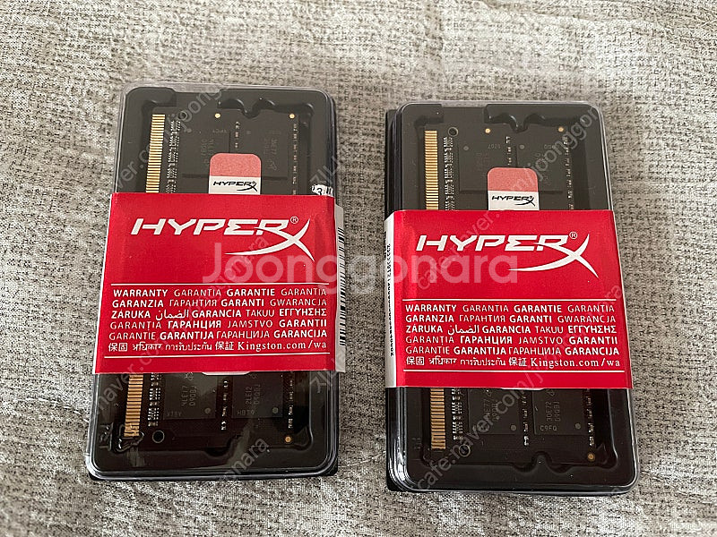 노트북용 HyperX DDR3 8GB x 2 팝니다.--0